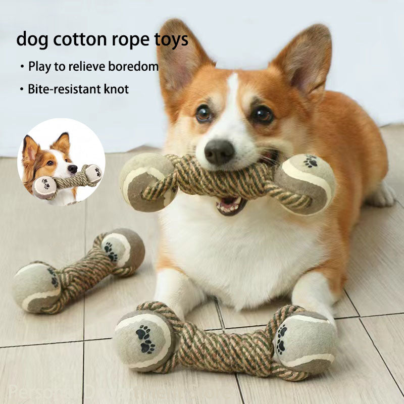 Premium Cotton-Poly Tug Toy For Dogs Interactive Rope Dog Toy For Medium Dogs