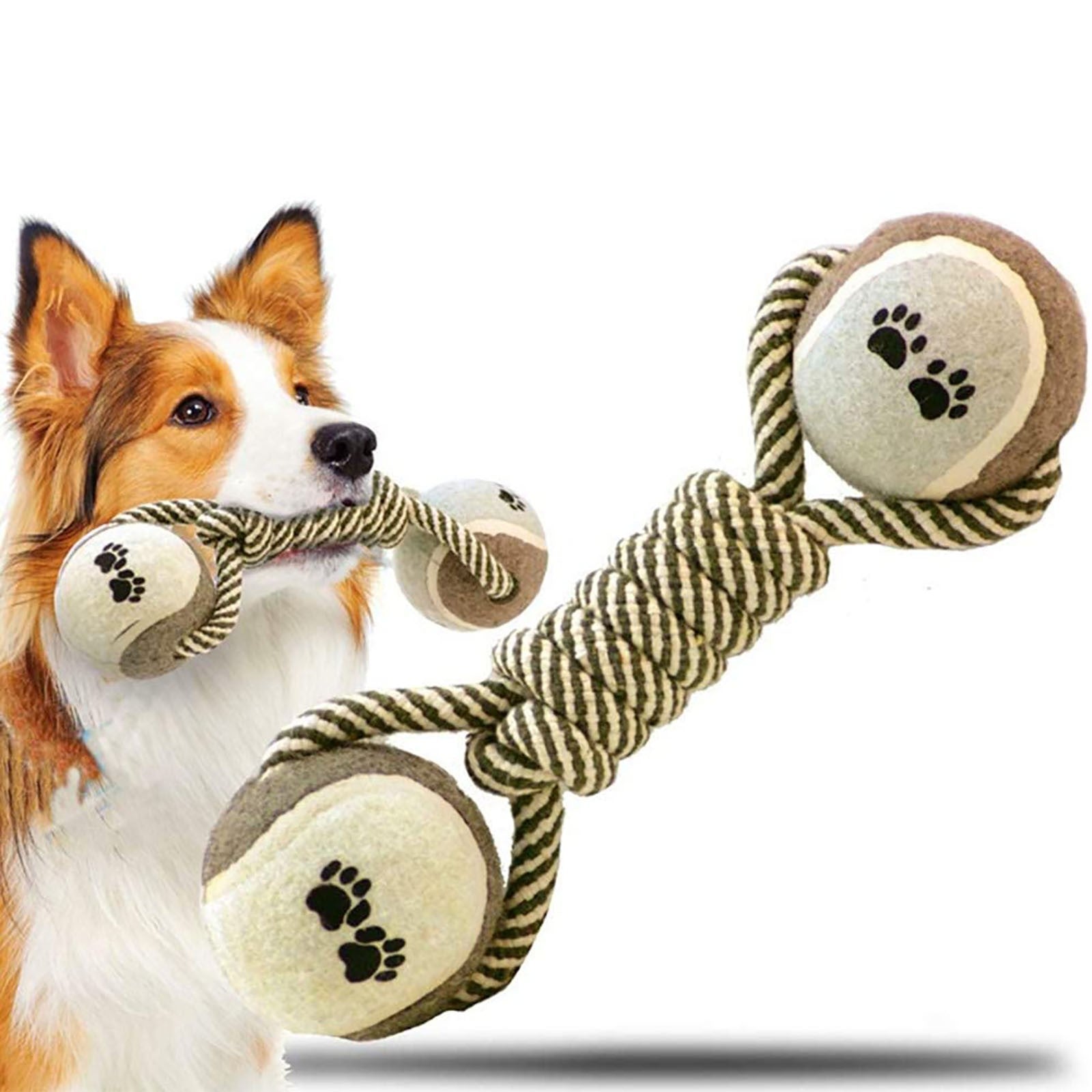 Premium Cotton-Poly Tug Toy For Dogs Interactive Rope Dog Toy For Medium Dogs